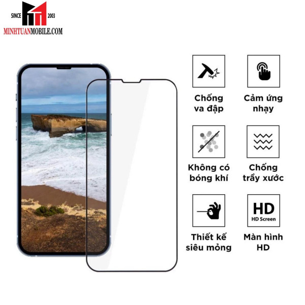 Cường lực iPhone 14 Pro Max ANANK trong suốt (viền đen)-93900034-2