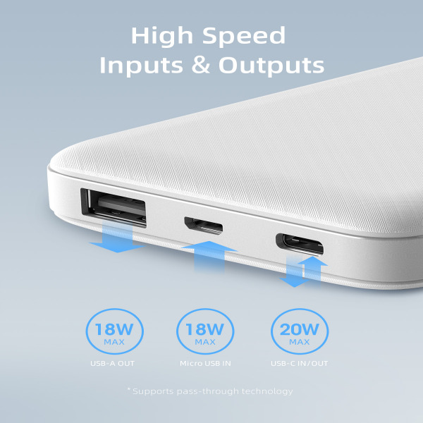 Pin sạc dự phòng Innostyle PowerMax 10.000 mAh 20W PD QC 3.0 IP20PD-IP20PDBLK-2