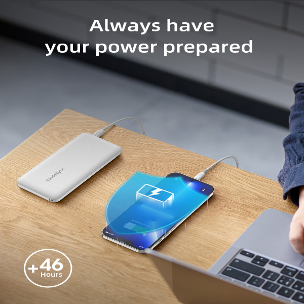 Pin sạc dự phòng Innostyle PowerMax 10.000 mAh 20W PD QC 3.0 IP20PD-IP20PDBLK-4