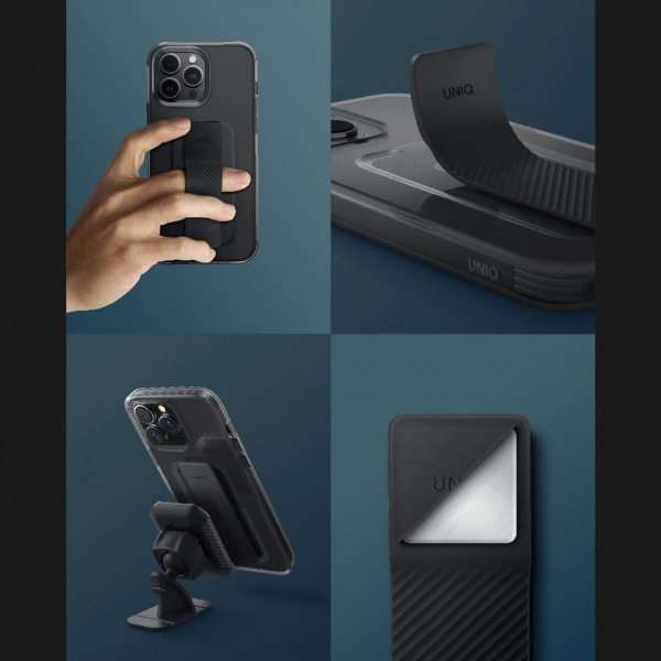 Ốp lưng iPhone 14 Plus 15 Plus UNIQ Hybrid Heldro Mount-U14PLHELMCLR-9