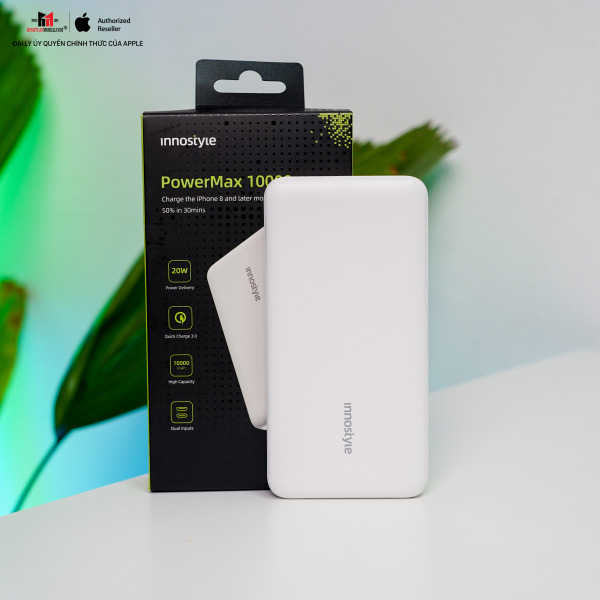 Pin sạc dự phòng Innostyle PowerMax 10.000 mAh 20W PD QC 3.0 IP20PD-IP20PDBLK-9