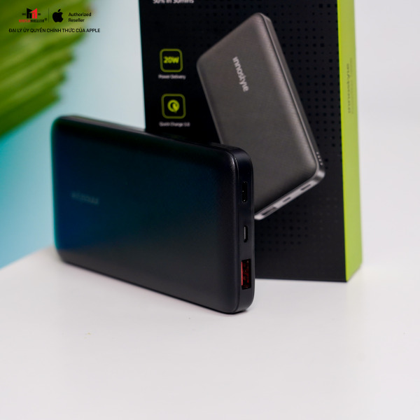 Pin sạc dự phòng Innostyle PowerMax 10.000 mAh 20W PD QC 3.0 IP20PD-IP20PDBLK-12