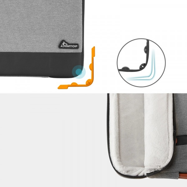 Túi chống sốc MacBook 16 inch SIMTOP Leather Air-S1005E01D-5