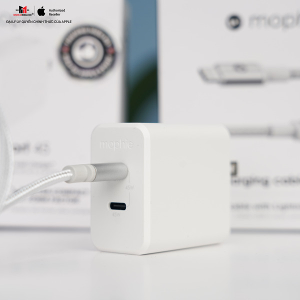 Cốc sạc nhanh Mophie 45W 2 cổng Type-C GaN-409909356-11