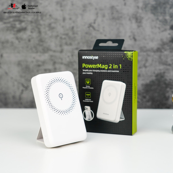 Pin sạc dự phòng Innostyle 10.000 mAh 20W PowerMag 2 in 1 Stand-IS20PDLV-12