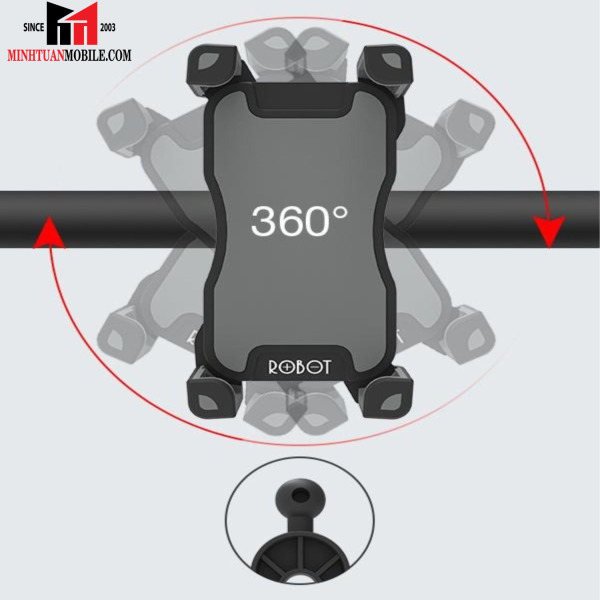 Đế đỡ điện thoại gắn xe máy ROBOT RTMH02-RTMH02BK-5