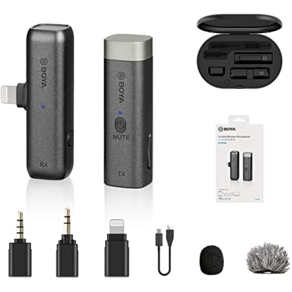 Micro không dây Boya kết nối qua cổng Lightning (Single)-BYWM3D-4