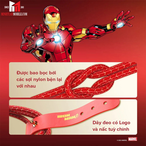 Cáp Type C to Lightning Anker Powerline III 0.9M phiên bản Marvel A9548-A9548031-3