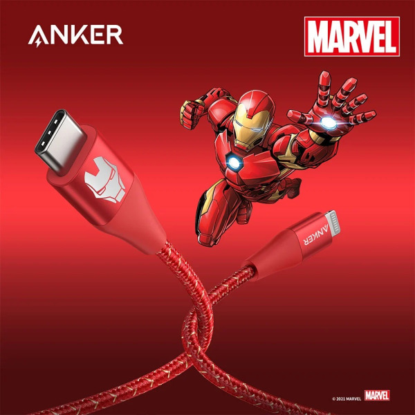 Cáp Type C to Lightning Anker Powerline III 0.9M phiên bản Marvel A9548-A9548031-6