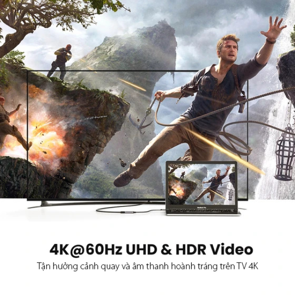 Hub chuyển đổi Ugreen Type-C to HDMI 4K 60Hz CM297-70444-2