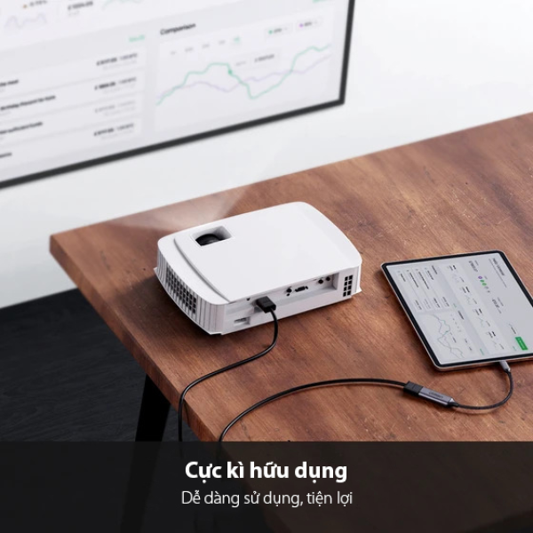 Hub chuyển đổi Ugreen Type-C to HDMI 4K 60Hz CM297-70444-6
