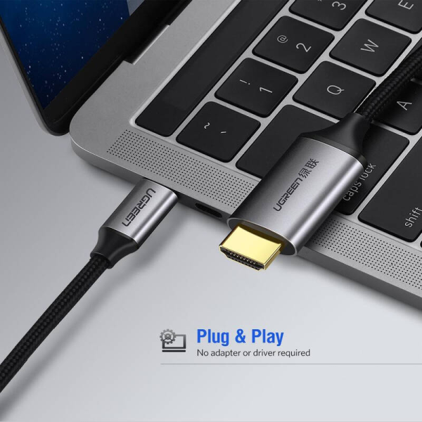 Cáp chuyển Ugreen Type-C sang HDMI 1.5m MM142-MM142-50570-2