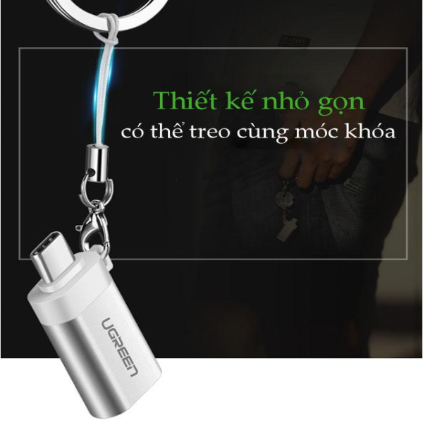 Đầu chuyển đổi Type-C sang USB-A 3.0 Ugreen US270-US270-50283-2