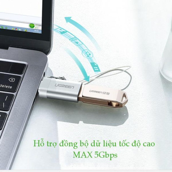 Đầu chuyển đổi Type-C sang USB-A 3.0 Ugreen US270-US270-50283-3