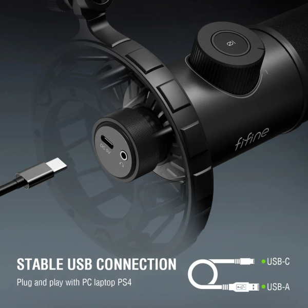 Mic thu âm FIFINE K658 RGB cho Máy Tính PC-K658-4