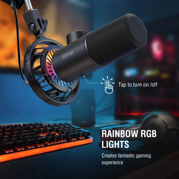 Mic thu âm FIFINE K658 RGB cho Máy Tính PC-K658-5