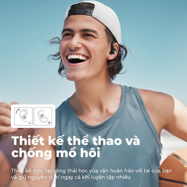 Tai nghe Bluetooth thể thao SoundPEATS Wings2-SPW2BK-2