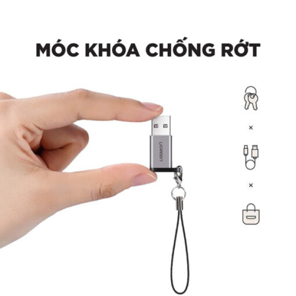 Đầu chuyển đổi USB-A sang Type-C Ugreen US276-US276-50533-2