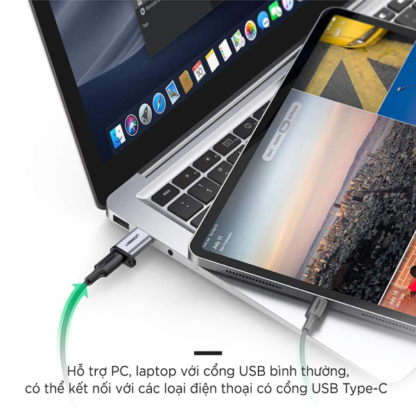 Đầu chuyển đổi USB-A sang Type-C Ugreen US276-US276-50533-3