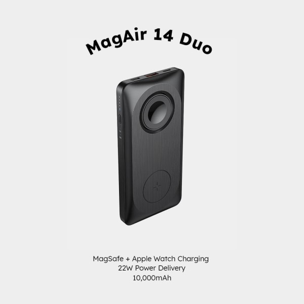 Pin dự phòng Mazer MagAir14 DUO MagSafe 15W 10.000 mAh-MMAGAIR14DUOBK-7
