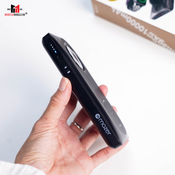 Pin dự phòng Mazer MagAir14 DUO MagSafe 15W 10.000 mAh-MMAGAIR14DUOBK-12