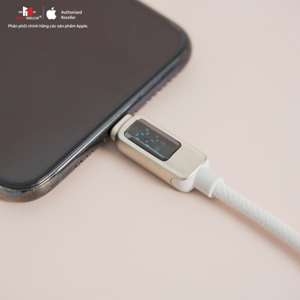 Cáp Type-C to Lightning Pisen đo công suất sạc 2m-CLPD032000BK-6