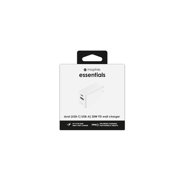 Cốc sạc nhanh 2 cổng Mophie Essentials PD 30W 1A1C-409912219-5
