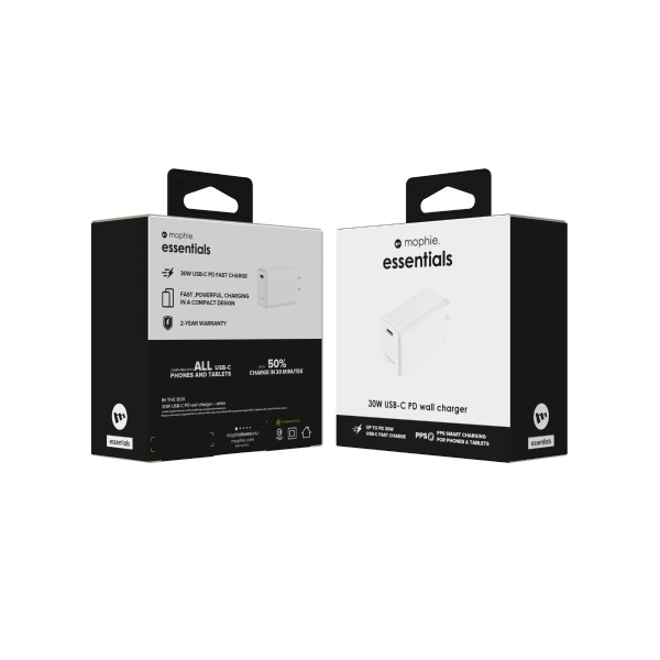 Cốc sạc nhanh Mophie Essentials 30W Type-C PD 1C-409912203-6