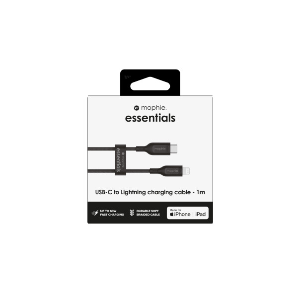 Cáp Type-C to Lightning Mophie Essentials MFi 1M-409912194-3