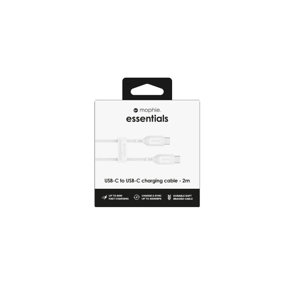 Cáp Type-C to Type-C Mophie Essentials 60W 2M-409912237-5