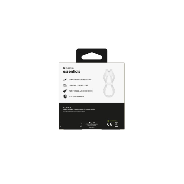 Cáp Type-C to Type-C Mophie Essentials 60W 2M-409912237-7