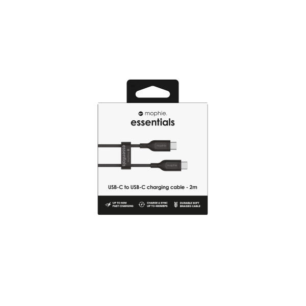 Cáp Type-C to Type-C Mophie Essentials 60W 2M-409912237-4
