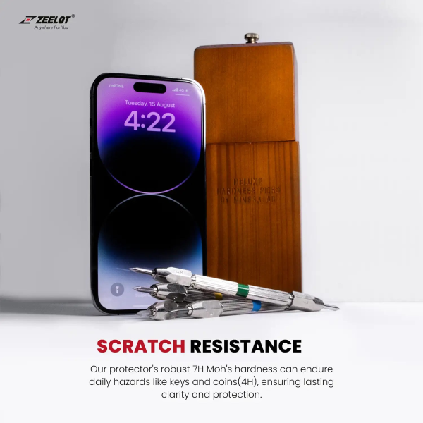 Cường lực iPhone 15 Pro Max Zeelot Solidsleek Retina Clear-17542-5