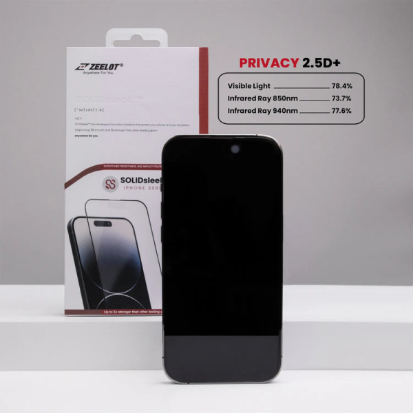 Cường lực chống nhìn trộm iPhone 15 Plus Zeelot Solidsleek-17603-2
