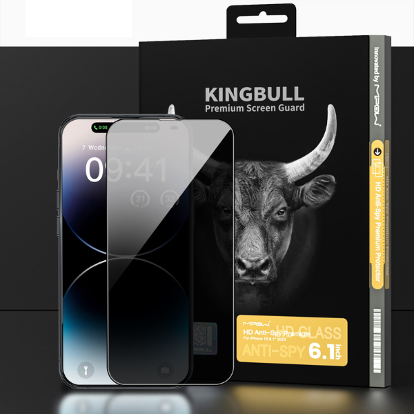 Cường lực chống nhìn trộm iPhone 15 Plus Mipow Kingbull Premium HD-BJ514BK-6