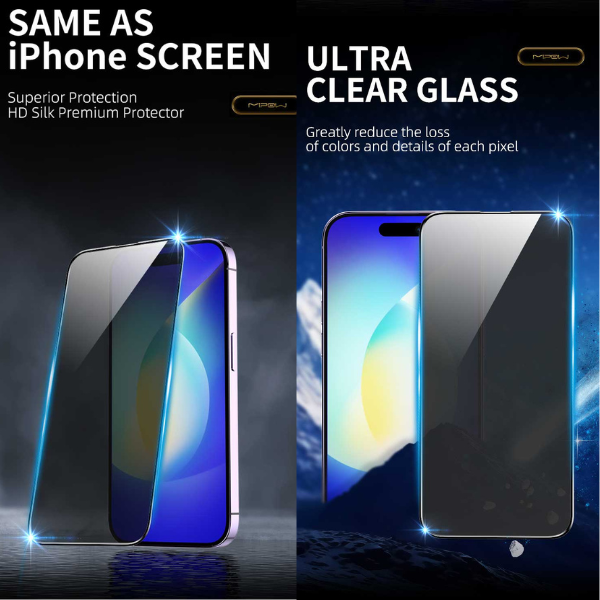 Cường lực chống nhìn trộm iPhone 15 Pro Mipow Kingbull Premium HD-BJ515BK-4