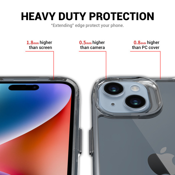 Ốp lưng iPhone 15 Plus Jinya T-Stand Clear-JA6661-5
