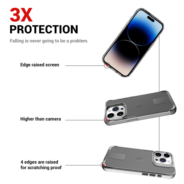 Ốp lưng iPhone 15 Pro Jinya T-Stand Clear-JA6659-4