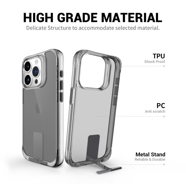 Ốp lưng iPhone 15 Pro Max Jinya T-Stand Clear-JA6663-9