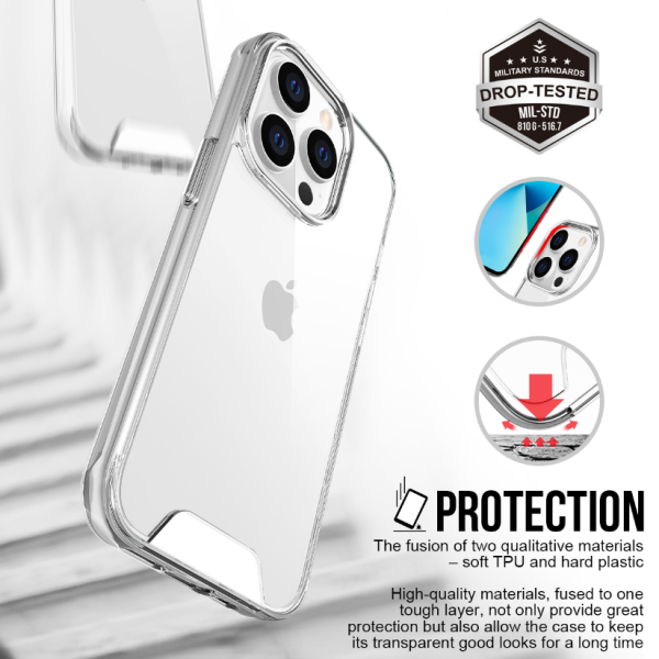 Ốp lưng iPhone 15 Pro Jinya Crystal Clear-JA6525-5