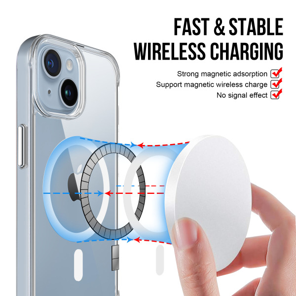Ốp lưng Magsafe iPhone 15 Plus Jinya Crystal Clear-JA6522-5