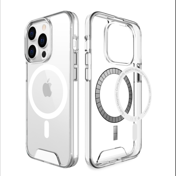 Ốp lưng Magsafe iPhone 15 Pro Jinya Crystal Clear-JA6521-4