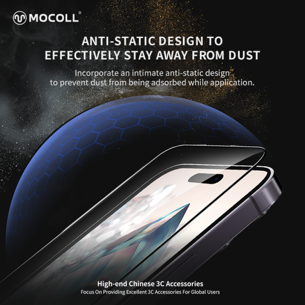 Cường lực iPhone 15 Pro MOCOLL 2.5D Full-MOC6032-4