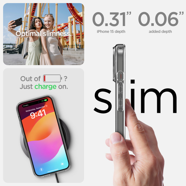 Ốp lưng iPhone 15 Spigen Liquid Crystal Clear-ACS06786-14