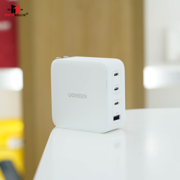 Cốc sạc nhanh Ugreen 100W PD 4 cổng GaN Fast Charger US-15336-3