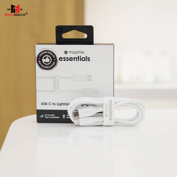 Cáp Type-C to Lightning Mophie Essentials MFi 1M-409912194-16