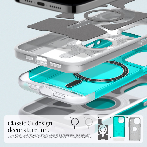 Ốp lưng Magsafe iPhone 15 Pro Max Spigen Classic C1-ACS06608-17