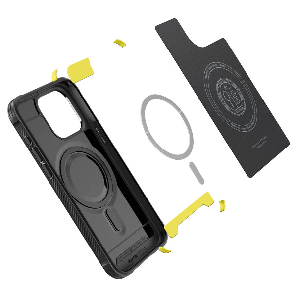 Ốp lưng Magsafe iPhone 15 Pro Spigen Rugged Armor Matte-ACS06703-8