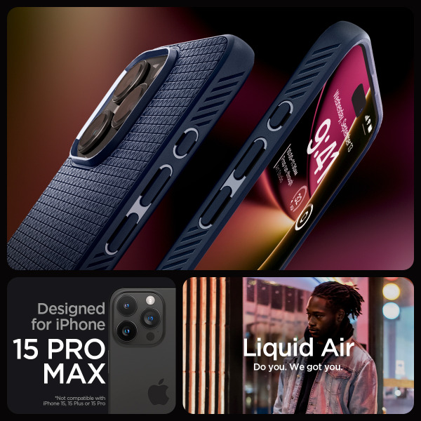 Ốp lưng iPhone 15 Pro Max Spigen Liquid Air-ACS06563-14