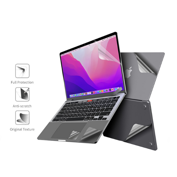 Bộ dán MacBook Air 15 inch M2 M3 M4 MOCOLL 5 in 1-MOC4984-5